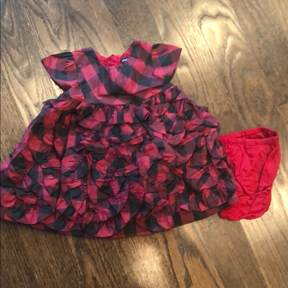 Red and Black Dress